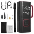 thumbnail image 1 of Mistaha Portable SUV Car Tire Inflator Pump with Wireless Charging Function and Emergency Power Bank - Real-Time Pressure Monitoring - Rechargeable and Multi-Purpose - 150PSI - Black, 1 of 6