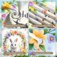 thumbnail image 4 of Colorful Floral Easter Banner Cute Bunny Bunny Backdrop Pastel Eggs Spring Garland Floral Background for Easter Party Spring Celebration Home Decoration, 4 of 9