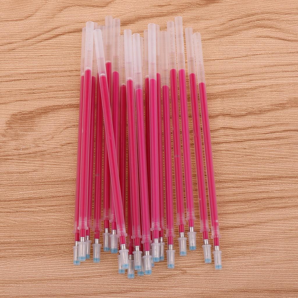 FVDPWYE 40 Pieces High Temperature Disappearance Leather Marker Pen Red + Blue