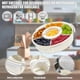 thumbnail image 3 of Portable Rotating Snack Tray with Lid and Handle, 4.5L Clear Rotating Veggie Fruit Tray, Candy Snacks Divided Food Serving Tray, Snackle Box Container (11 * 3.15in), 3 of 8