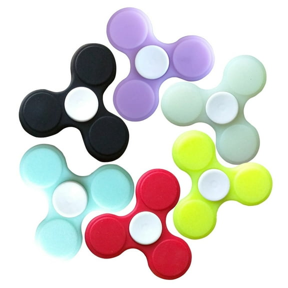 Fluorescent Tri-vane Fidget Spinner, glows, Durable Bearing, 1Min Spin, Improve attention, behavior, emotions, memory, organizational skills. Reduce stress & anxiety. Fast Delivery in 3-7 days
