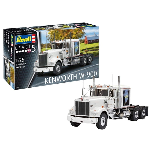 Kit de maquetas de plástico Revell Kenworth W-900 a escala 1:25