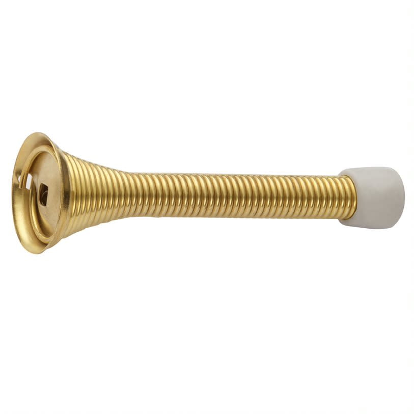 Design House 20-Pack Spring Door Stop Wall Protector with Rubber Tip, Polished Brass