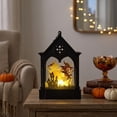 thumbnail image 5 of Halloween Night Light Spooky House Mini LED 5.9in Battery Tabletop Hanging Decor by OVFUIZ, 5 of 6
