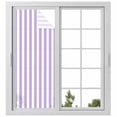 thumbnail image 2 of Purple Striped Window Privacy Film, Modern Farmhouse Purple White Stripes Static Cling UV Sun Blocking Tint Film Heat Control Windows Films for Bedroom Bathroom, Window Stickers 23.6"x59", 2 of 8