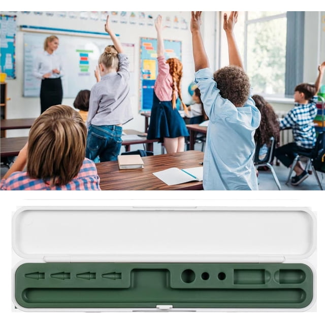 Funda para dispositivo electrónico portátil, estuche para lápiz óptico, estuche para lápiz óptico de plástico, clasificación transparente a prueba de golpes con forro para viajes