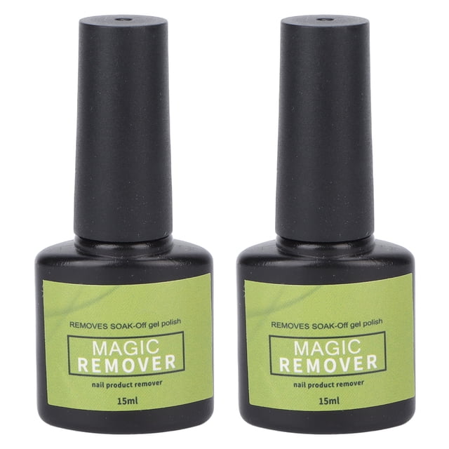 Nail Polish Remover Gel, Gel Polish Remover Natural Ingredients 2pcs Light Smelling For Home Use