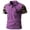 Purple, variant on Adult Mens Polo T Shirts Short Sleeve Button Tees Shirt Basic Purple Dress Shirts for Man