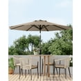 thumbnail image 7 of 9FT Outdoor Patio Umbrella with Double-Layer Vented Canopy, UPF 50+ UV Protection, 8-Rib Steel Frame, Crank & Tilt Mechanism, Detachable Pole, Backyard, Deck, or Poolside, 7 of 7