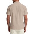 thumbnail image 7 of Maean Mens Big and Tall Shirts Short Sleeve Button down Shirt Summer Beach Tshirts with Pockets, 7 of 7