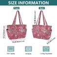thumbnail image 4 of FORMRS Tote Bag for Women Quilted Large Capacity Travel Work Carry On Shoulder Handbag, Sweet Strawberry, 4 of 7
