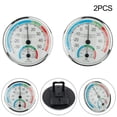 thumbnail image 2 of Thermometer Hygrometer Thermo Analogue Humidity Room Climate Control Inside, 2 of 8