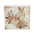 thumbnail image 4 of VHC Brands Bunny Hop Floral Bunny MDF Block Sign 5x5, Spring Decor, Home Decorations for Wall or Door, Spring and Easter Hanging Decoration, 4 of 4