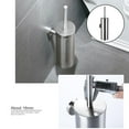 thumbnail image 2 of Cepillo de baño moderno de acero inoxidable con cerdas extraíbles. plateado cepillado, 2 of 8