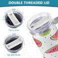 thumbnail image 5 of SKYSONIC 40oz Watermelon Slices Tumbler With Lid And Straw Travel Coffee Mug Stainless Steel Insulated Thermal Tumblers Cup, 5 of 7