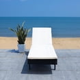 thumbnail image 3 of SAFAVIEH Outdoor Collection Cam Chaise Sunlounger Black/Beige, 3 of 12