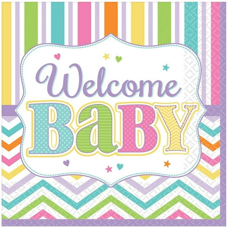 Welcome Baby Luncheon Napkins 36 Count Baby Shower Party