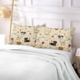 thumbnail image 7 of GZHJMY Cat Star Halloween Pillowcase Plush Pillowcase for Hair and Skin, Soft Standard Size Pillow Cases Zippered Queen Pillow Case Set of 1-21x54in Home Decor, 7 of 7