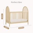 thumbnail image 6 of Delta Children Cannon 4-in-1 Convertible Crib - Converts from Baby Crib to Toddler Bed, Daybed and Sofa Bed, Fits Standard Full-Size Crib Mattress, Natural Sandstone, 6 of 14