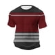 thumbnail image 4 of Ceisia Men's Summer Casual Slim Fit Crew Neck Short Sleeve T-Shirt Multi-Color Striped Waffle Knit Stretch Fabric Wine XXXL Gifts, 4 of 7