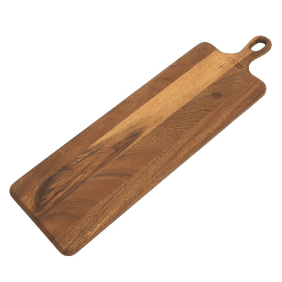 Martha Stewart Everyday Westhaven 21.8" x 6.2" Acacia Wood Cutting Board for Kitchen Chopping Board