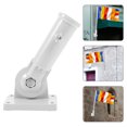 thumbnail image 4 of Practical Flag Bracket Holder Adjustable Metal Flag Pole Holder Wall-mounted Flagpole Holder, 4 of 8