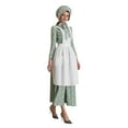 thumbnail image 2 of Xdegoge Womens Costume Dress Historical Modest Prairie Colonial Floral Dress Medieval Renaissance Vintage Dresses, 2 of 3