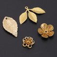 thumbnail image 3 of 13pcs Filigrana Hojas Mariposa Pers Tapas Colgantes Joyas Resultados Sunnimix Fabricación de joyas Encantos colgantes, 3 of 8