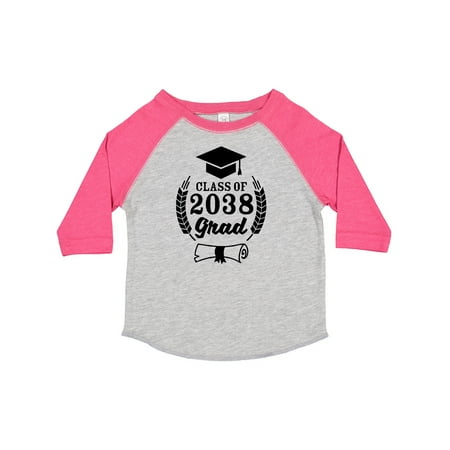 

Inktastic Class of 2038 Grad with Diploma and Graduation Cap Gift Toddler Boy or Toddler Girl T-Shirt