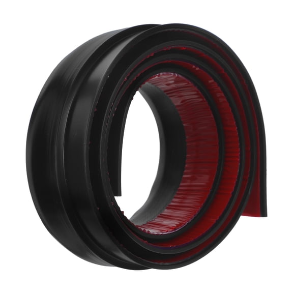 FOMIYES Black Silicone Door Seal Strip for Noise Reduction and Draft Prevention, Weatherproof Door Insulation