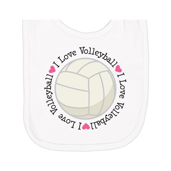 Inktastic Volleyball Gifts for Girls Newborn Bib