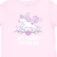thumbnail image 4 of Inktastic My Nanny Loves Me Girl Unicorn Girls Baby T-Shirt, 4 of 5