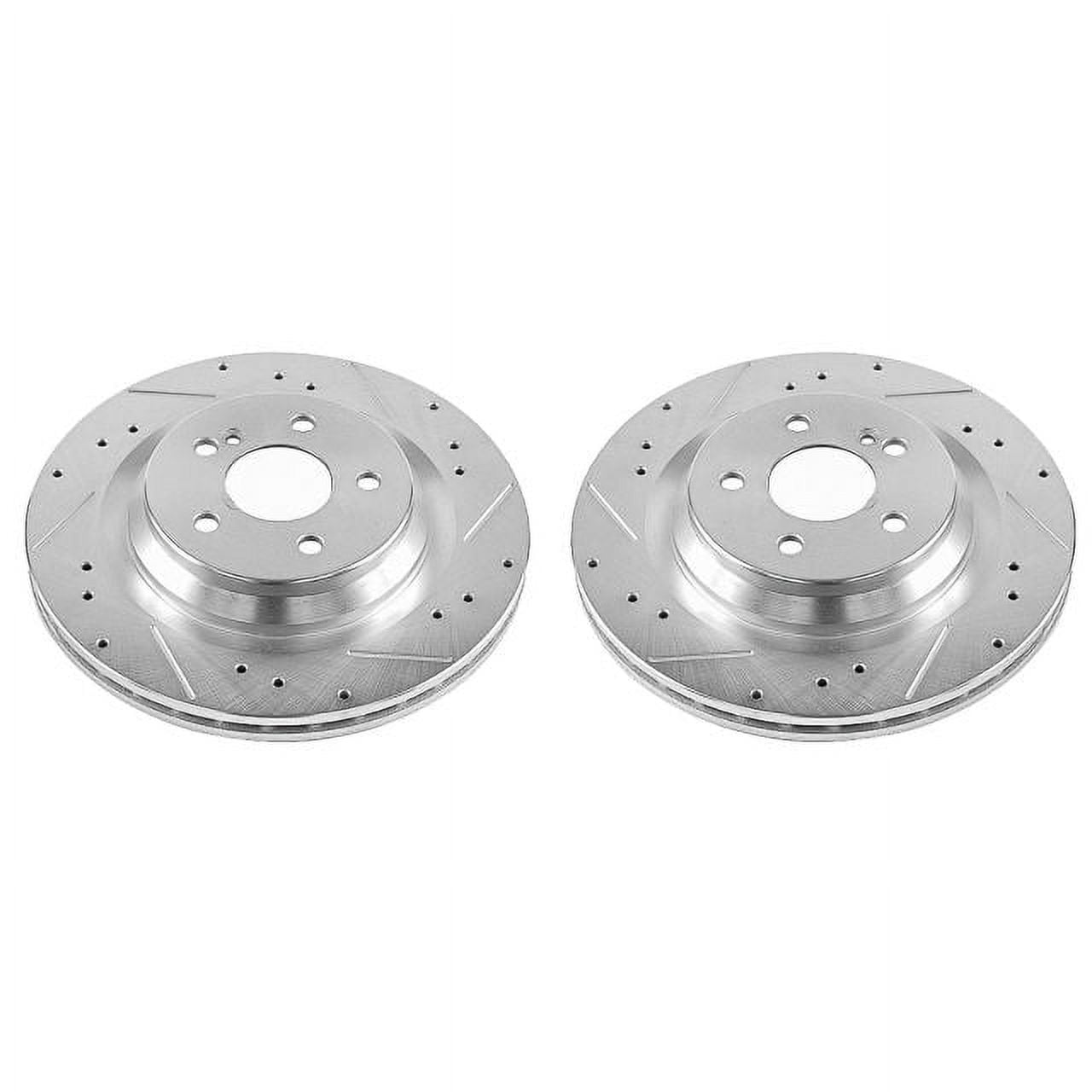 Power Stop EBR1052XPR Evolution Drilled & Slotted Rotors -Rear