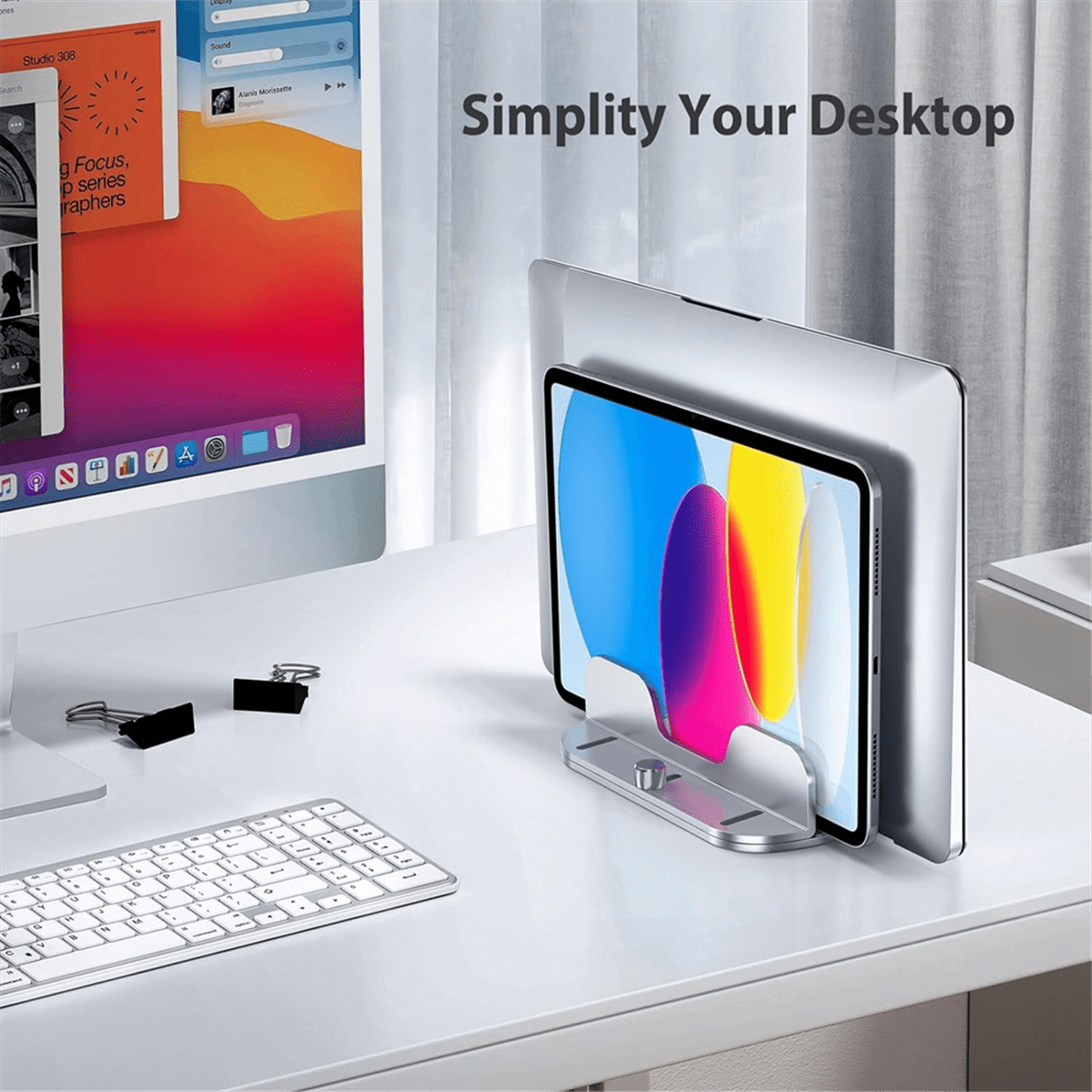 Vertical Laptop Stand Holder for Desk
