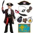 thumbnail image 1 of Set de disfraz de pirata de Spooktacular Creations para niños de 3 a 4 años, 1 of 6