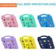 thumbnail image 7 of K-Lion Kid Case for All-New Walmart Onn 10.1" 3 Gen 2022 Model 100071485, Durable Shockproof Handle Case with Kickstand Cute Cartoon DIY for Boys Girls,Mint, 7 of 7