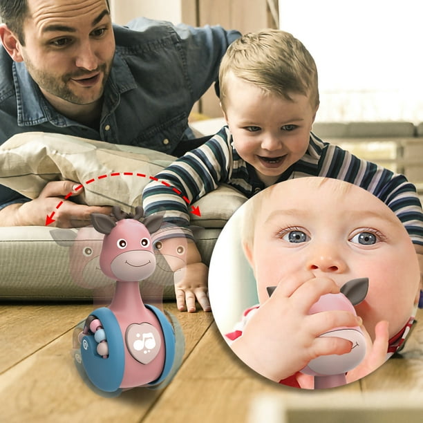 Children's Fawn Tumbler Baby Can Rattle Baby Inertial Sliding Crawling Toy