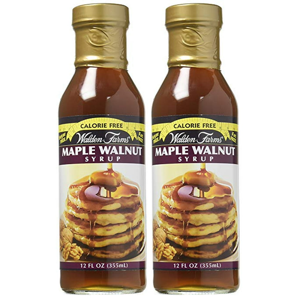 Walden Farms Calorie Free Maple Walnut Syrup 12 Fl oz (2 Pack