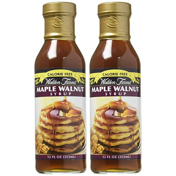 Walden Farms Calorie Free Maple Walnut Syrup 12 Fl oz (2 Pack