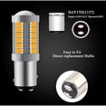 thumbnail image 2 of Ambre 1157 BA15D P21/5W 5630 33SMD Ampollas LED Canbus de Voiture 900LM Super Bright Feu de Clignotants Avant et Arrière Clignotants Ampollas 12-30V 3.6W(4 piezas), 2 of 5