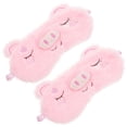 thumbnail image 4 of 2pcs linda máscara de sueño suave peluche con ojos de revés adorables animales de revestimiento de ojo con temas de ojos para niños, 4 of 6