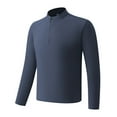 thumbnail image 2 of pstuiky Camisas casuales de manga larga para hombre, Ropa deportiva de manga larga y cuello redondo para hombre, lisa, cálida, de color liso Tops de talla grande para hombre xxl, 2 of 9