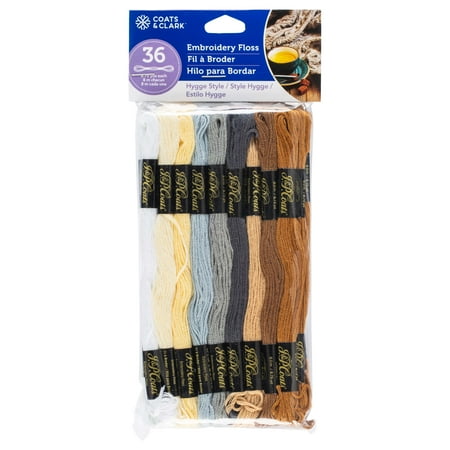 UPC: 0073650054372 | J & P Coats Embroidery Floss Value Pack Hygge Style 8.75yds Cotton