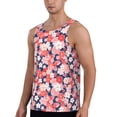 thumbnail image 2 of Easygdp Japanese Cherry Blossoms Men's Tank Top, Sleeveless Muscle T Shirts, Breathable, Quick-Dry, Loose for Gym, Running, Fitness - X-Large, 2 of 9