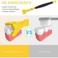 thumbnail image 5 of 2pcs 3 Sided Autism Toothbrush 3 Bristle Toothbrush Three Bristle Travel Toothbrush Wrap Around For Adult Kid Teeth Care Large Angle Soft Complete Tee, 5 of 5