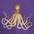 thumbnail image 3 of CafePress - Brown Octopus Dark T Shirt - Men's Classic Graphic Cotton T-Shirt, 3 of 4