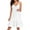 #077 White-A6, variant on Womens High Waisted Dresses 2025 Sleeveless Knee Length Adjustable Pleated Birthday Sundress V Neck Spaghetti Strap Ruffle Tiered Layered Trendy Tank Dresses White XL