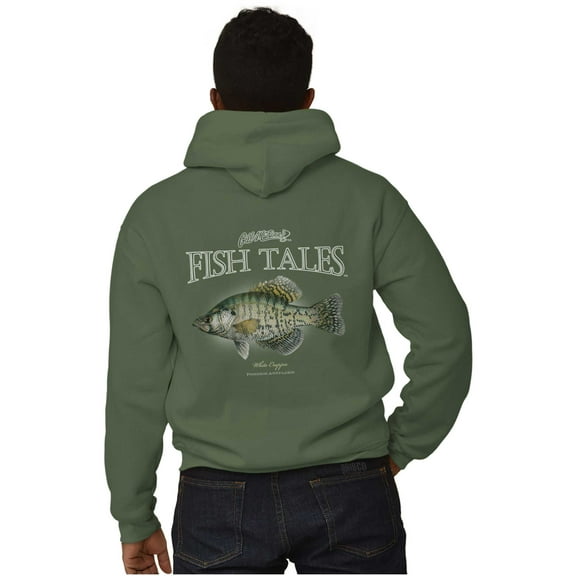Gill McFinn Crappie Fish Fishing Unisex Plus Fleece Graphic Hoodie Brisco Brands 2X