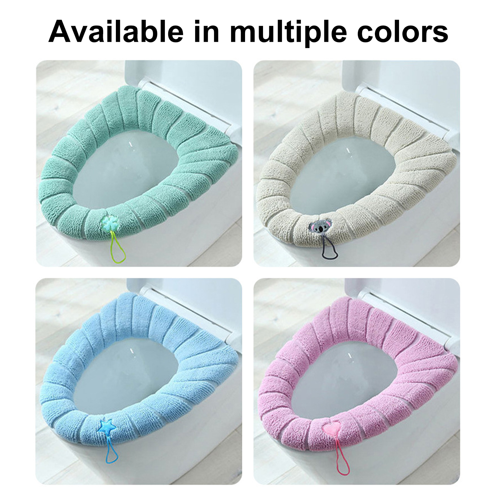 Dream Lifestyle Toilet Cover Toilet Seat Cover Pads with Handle Toilet