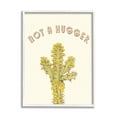 thumbnail image 5 of Stupell Industries Not A Hugger Phrase Vintage Yellow Floral Cactus Botanical & Floral Painting Black Framed Art Print Wall Art, 16 x 20, 5 of 5